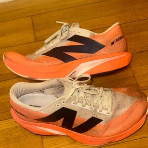 New Balance Orange & White Rebel V4 Running Shoes